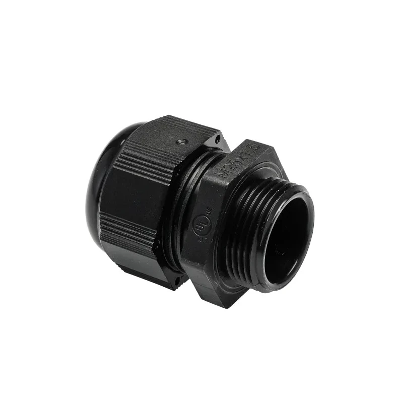 RS PRO NCG Series Black Nylon Cable Gland M25 Thread Size 13-18mm Diameter IP68 IP66 7TCA303070R0052 NCG-M253B