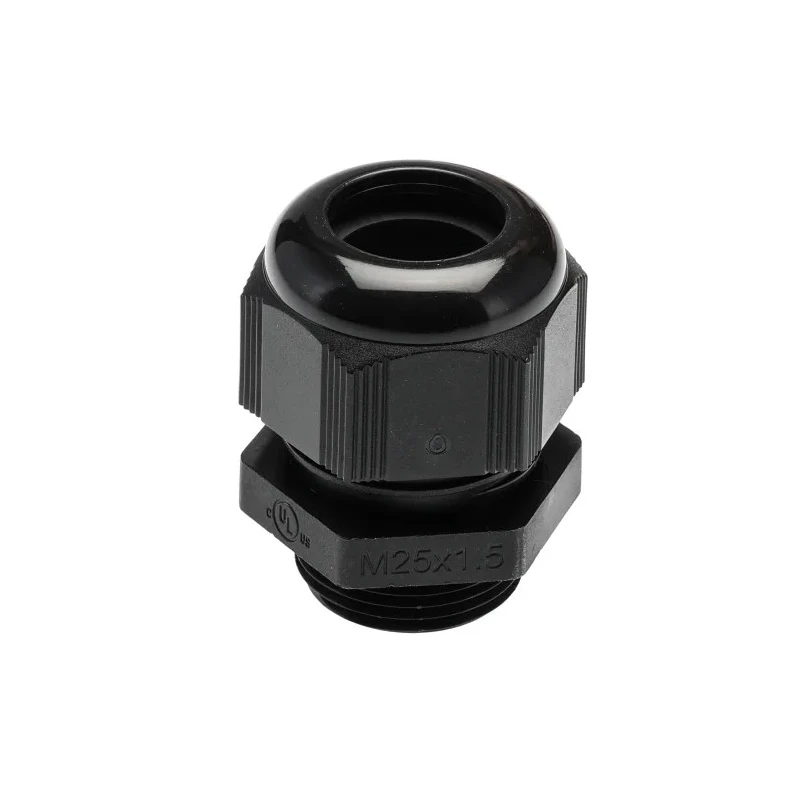 RS PRO NCG Series Black Nylon Cable Gland M25 Thread Size 13-18mm Diameter IP68 IP66 7TCA303070R0052 NCG-M253B