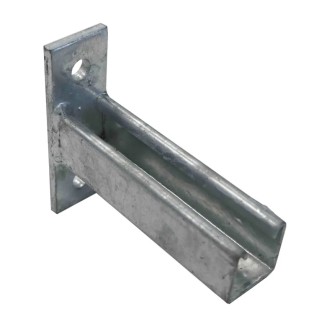 RS PRO Hot Dipped Galvanised Cantilever Arm with 600 mm Arm Length and 130 mm x 45 mm Base 176-6907