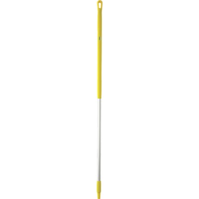 Vikan Yellow Aluminium Broom Handle 1.51 m Ergonomic Handle Diameter 31mm for Vikan Brooms and Squeegees 29376
