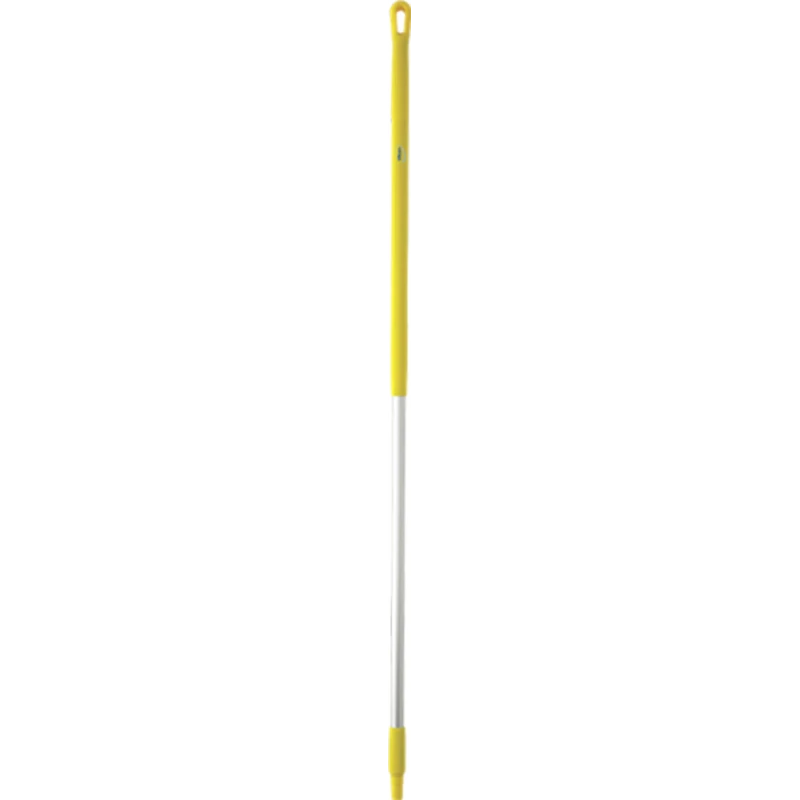 Vikan Yellow Aluminium Broom Handle 1.51 m Ergonomic Handle Diameter 31mm for Vikan Brooms and Squeegees 29376