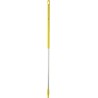 Vikan Yellow Aluminium Broom Handle 1.51 m Ergonomic Handle Diameter 31mm for Vikan Brooms and Squeegees 29376