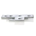 RS PRO Hot Dipped Galvanised T Shape Bracket 4 Hole, 14 mm Holes, 120 mm x 80 mm 176-6924