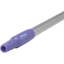 Vikan Purple Aluminium Broom Handle 1.31 m Ergonomic Non-Telescopic 31 mm Diameter 29358