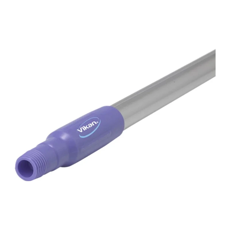 Vikan Purple Aluminium Broom Handle 1.31 m Ergonomic Non-Telescopic 31 mm Diameter 29358