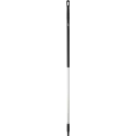 Vikan Black Aluminium Broom Handle 1.51 m Ergonomic Diameter 31mm for Use with Vikran Brooms 29379