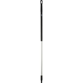Vikan Black Aluminium Broom Handle 1.51 m Ergonomic Diameter 31mm for Use with Vikran Brooms 29379