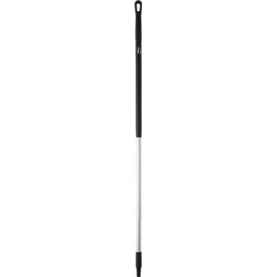 Vikan Black Aluminium Broom Handle 1.51 m Ergonomic Diameter 31mm for Use with Vikran Brooms 29379