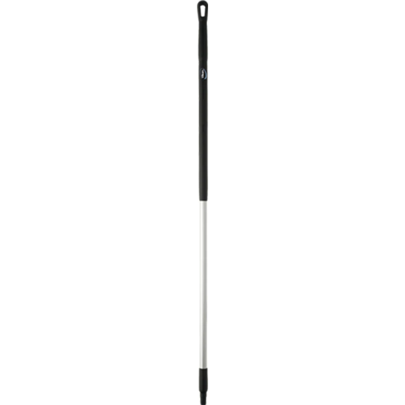 Vikan Black Aluminium Broom Handle 1.51 m Ergonomic Diameter 31mm for Use with Vikran Brooms 29379