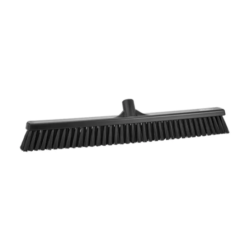 Vikan Broom Black for Dry Areas and Wet Areas Width 610mm Bristle Length 60mm Medium Hardness 31949