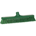 Vikan Broom Green Push Broom for Wet and Dry Areas 410mm Width, 52mm Bristle Length Model 31742
