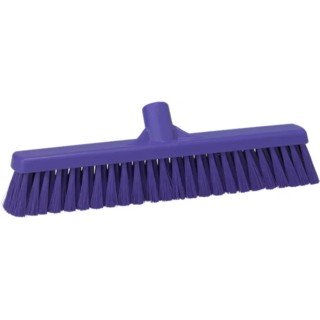 Vikan Purple Push Broom for Wet and Dry Areas 410mm Width Bristle Length 52mm Model 31748