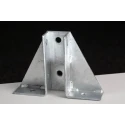 RS PRO Hot Dipped Galvanised Base Plate 215 mm Length 40 mm Width 152 mm Height 176-6926