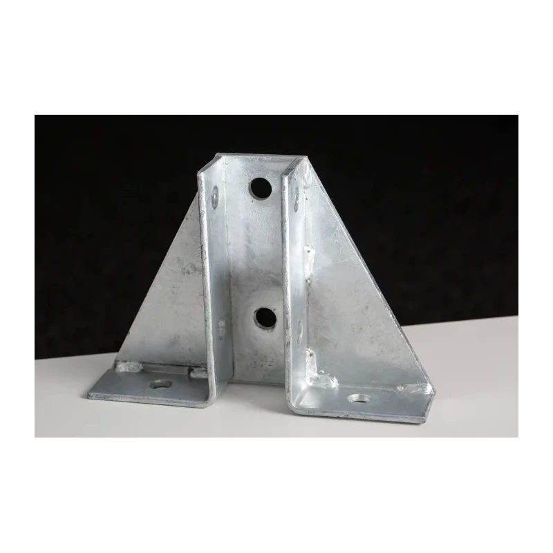 RS PRO Hot Dipped Galvanised Base Plate 215 mm Length 40 mm Width 152 mm Height 176-6926