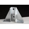 RS PRO Hot Dipped Galvanised Base Plate 215 mm Length 40 mm Width 152 mm Height 176-6926