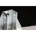RS PRO Hot Dipped Galvanised Base Plate 215 mm Length 40 mm Width 152 mm Height 176-6926