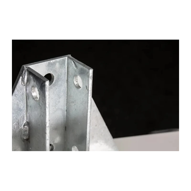 RS PRO Hot Dipped Galvanised Base Plate 215 mm Length 40 mm Width 152 mm Height 176-6926
