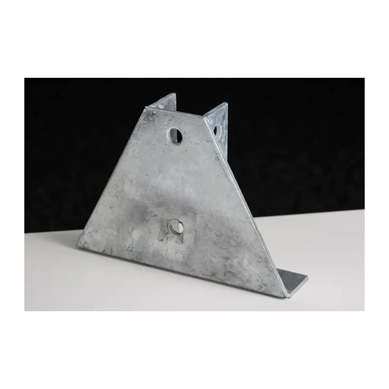 RS PRO Hot Dipped Galvanised Base Plate 215 mm Length 40 mm Width 152 mm Height 176-6926