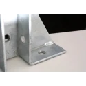RS PRO Hot Dipped Galvanised Base Plate 215 mm Length 40 mm Width 152 mm Height 176-6926