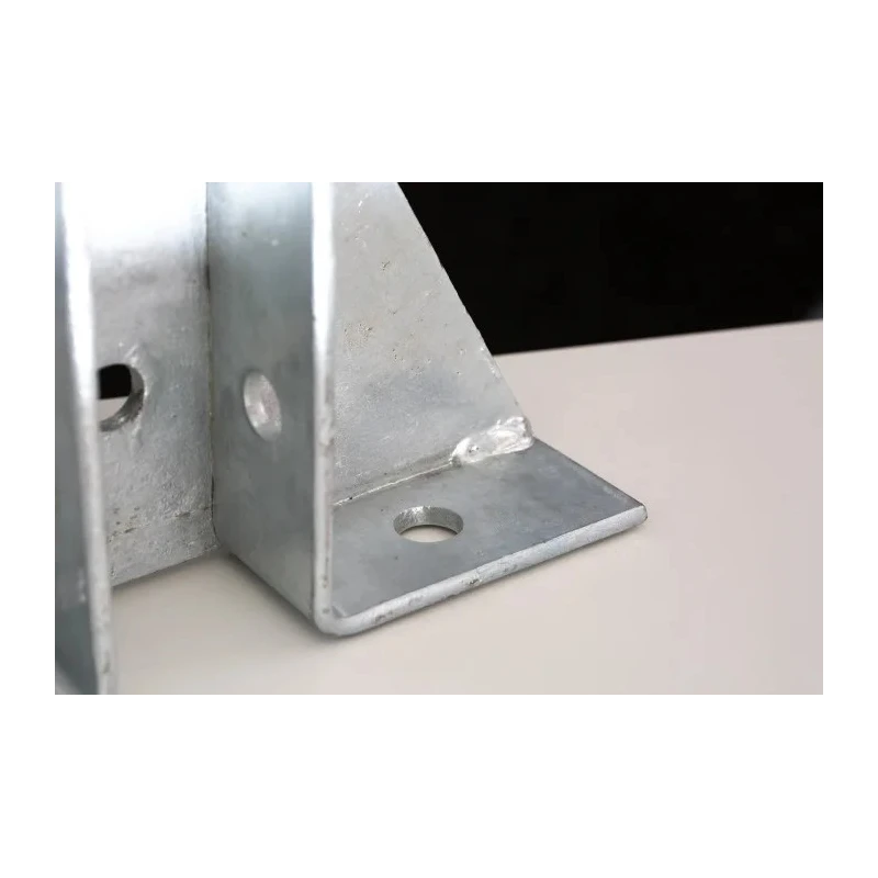 RS PRO Hot Dipped Galvanised Base Plate 215 mm Length 40 mm Width 152 mm Height 176-6926
