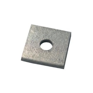 RS PRO Square Bracket Hot Dip Galvanised Metal Flat Plate Fitting Bracket for Channel Support Systems 176-6950