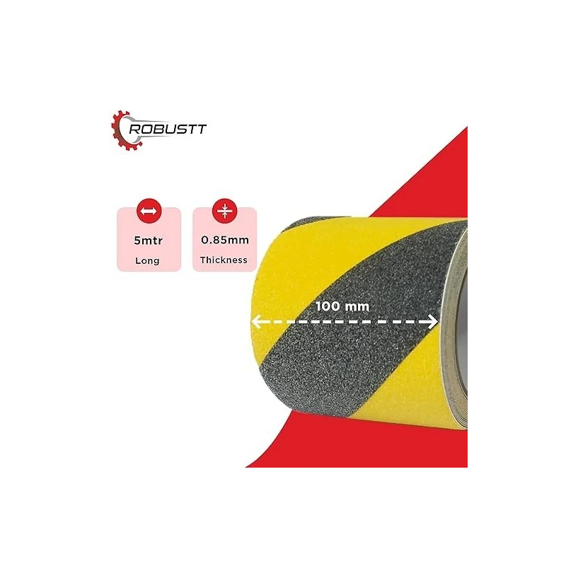 Buy Robustt Anti Skid Tape 5m x 100mm Pack of 10 Get Best Deal