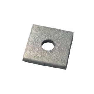 RS PRO Square Bracket Hot Dip Galvanised Flat Plate Fitting for Channel Support Systems 176-6959