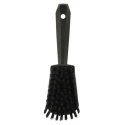 Vikan Hard Bristle Black Scrubbing Brush with 36 mm Bristle Length, Polyester Bristle Material 41929