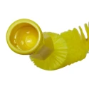 Vikan Hard Bristle Yellow Scrubbing Brush with 25 mm Polyester Bristle Length, Pipe Exterior Brush, Model 53726