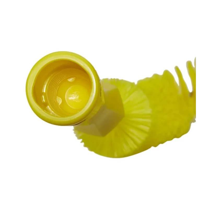 Vikan Hard Bristle Yellow Scrubbing Brush with 25 mm Polyester Bristle Length, Pipe Exterior Brush, Model 53726