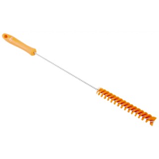 Vikan Orange Bottle Brush Polyester Bristles, 9 mm Bristle Length, 500 mm Overall Length, 20 mm Diameter 53767