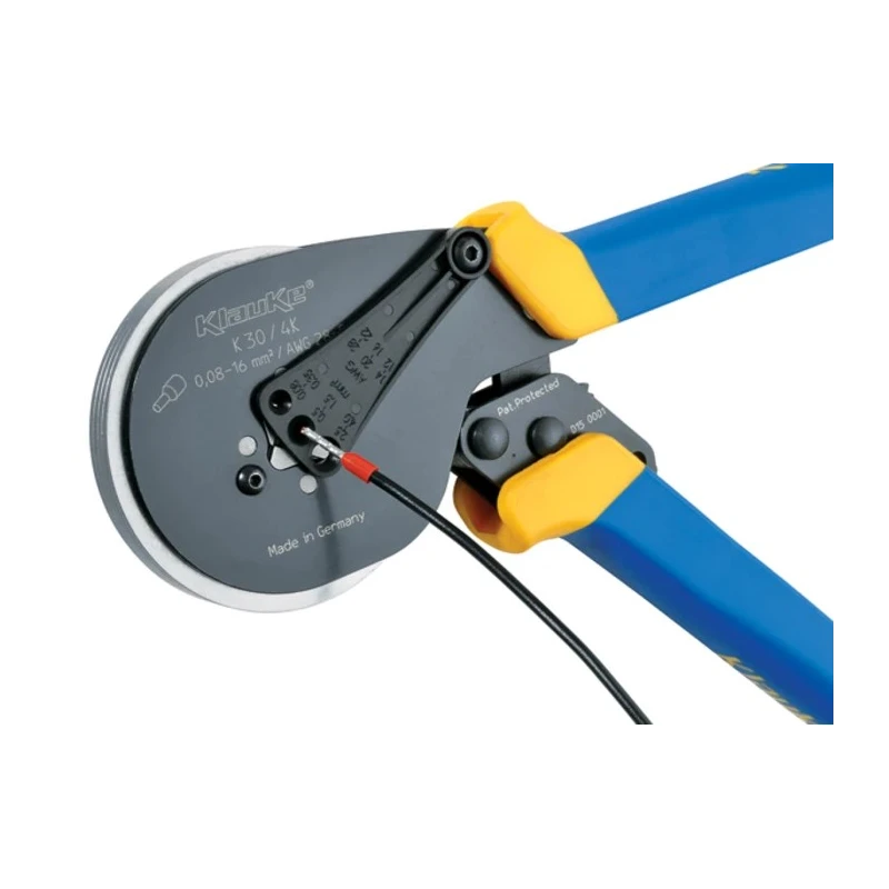 Klauke Hand K304K Self-Setting Hand Crimp Tool for Cable End-Sleeves 0.08-16 mm², 215 mm K304K