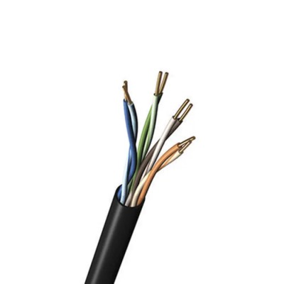 Belden Industrial Grade Unscreened Cat5e Ethernet Cable 305 m, Solid Copper Conductors, Black PVC Jacket 7918A