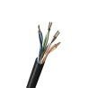 Belden Industrial Grade Unscreened Cat5e Ethernet Cable 305 m, Solid Copper Conductors, Black PVC Jacket 7918A