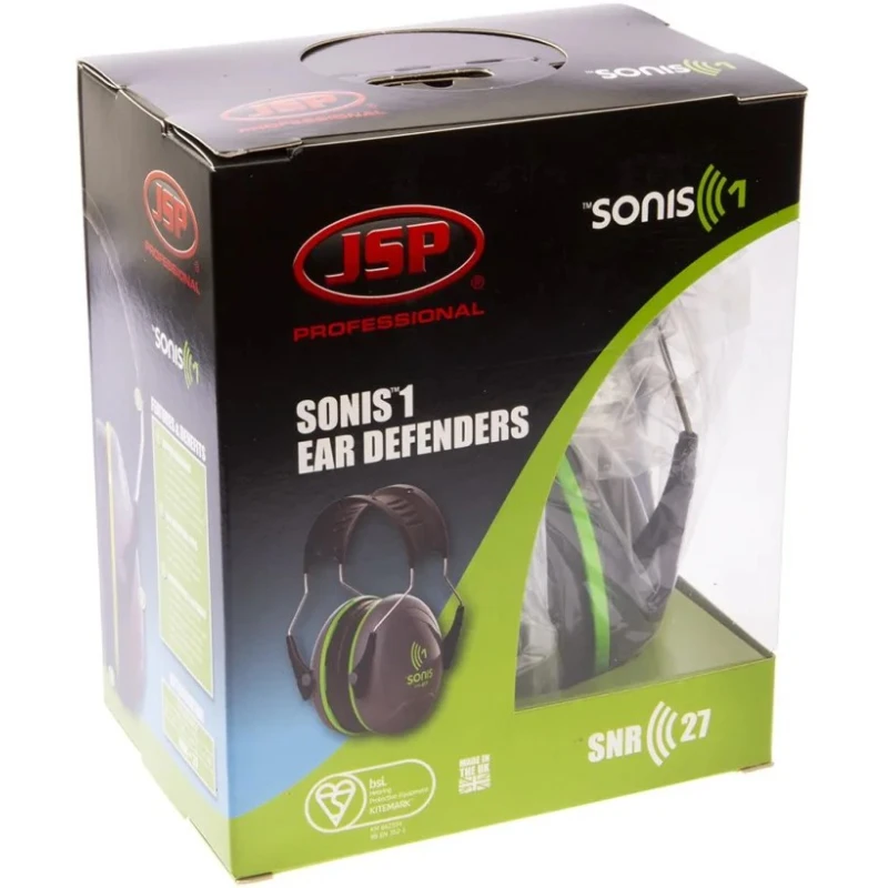 JSP Sonis Ear Defender with Headband, 27 dB Attenuation, Grey AEB010-0AY-851
