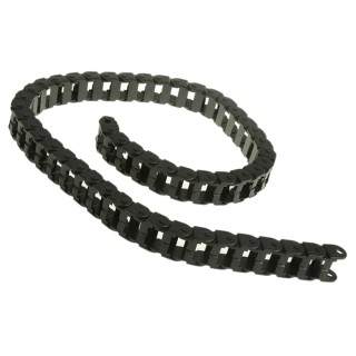 Igus Black Cable Trunking, Width 28.2 mm x Depth 19.3 mm, Length 1 m, Minimum Bend Radius 38 mm, Igumid NG E08.20.038.0
