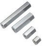 Wurth Elektronik Steel Hex Spacer Stud Female/Female Thread M4 80 mm Length Gloss Zinc Finish 970800471