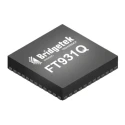 Bridgetek 32 bit FT32B FT93 Microcontroller 100 MHz 128kB FLASH 56-Pin QFN FT931Q-T
