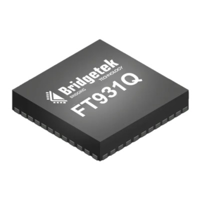 Bridgetek 32 bit FT32B FT93 Microcontroller 100 MHz 128kB FLASH 56-Pin QFN FT931Q-T