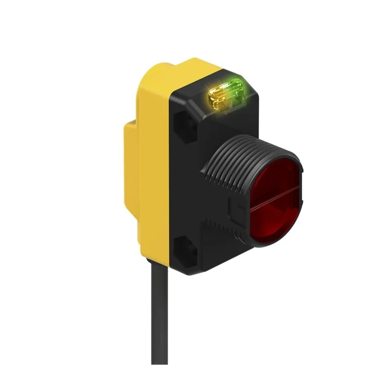 Banner Through Beam Photoelectric Sensor Block Style 20 m Detection Range NPN Output IP67 QS18VN6RQ8