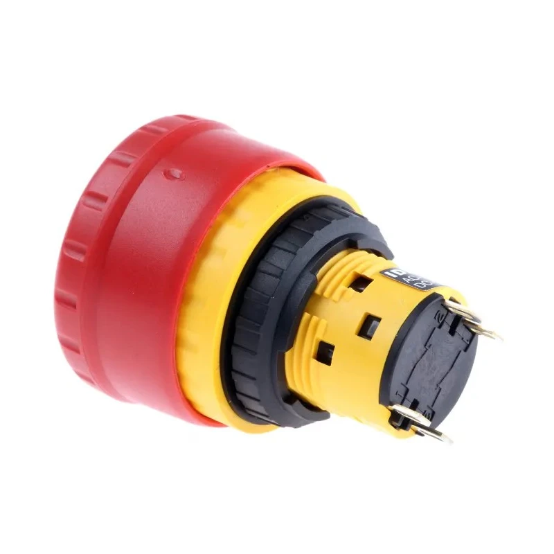 Idec XA Series Emergency Stop Push Button Panel Mount 16mm Cutout DPST IP65 XA1E-BV3U02R
