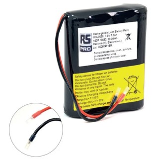 RS PRO 3.6 V Lithium-ion Rechargeable Battery Pack 7.8 Ah 3 Cells 176-9355