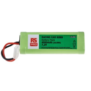 RS PRO 7.2 V Nickel Metal Hydride Rechargeable Battery Pack 4000 mAh 176-9357
