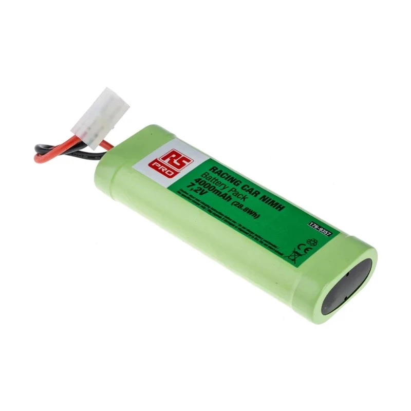 RS PRO 7.2 V Nickel Metal Hydride Rechargeable Battery Pack 4000 mAh 176-9357
