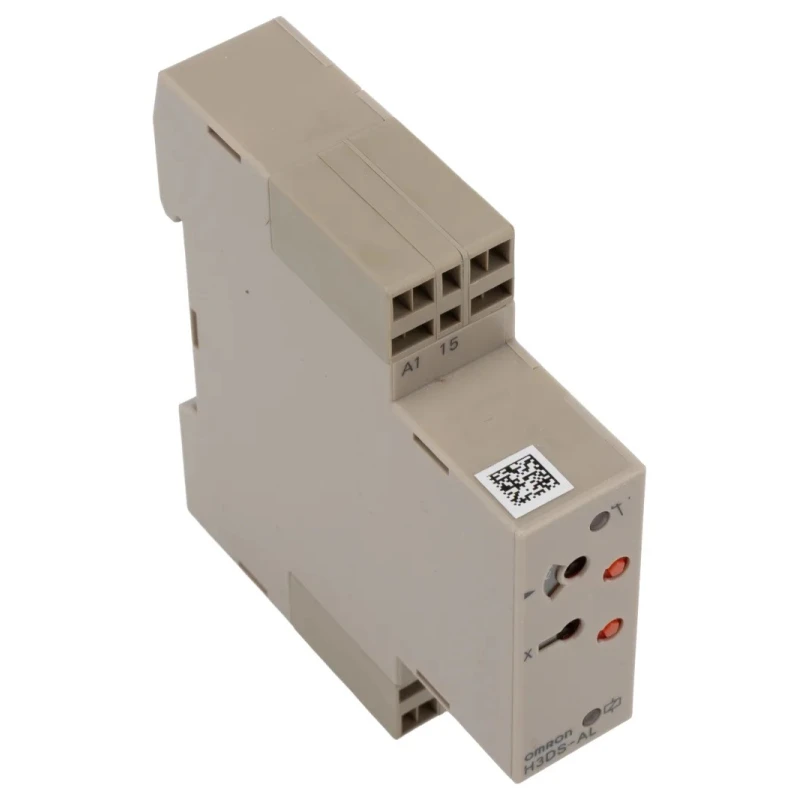 Omron DIN Rail Timer Relay 2 Contact SPDT, 24 to 48 V dc 230V ac, 0.1 s to 120 h, ON Delay Function H3DS