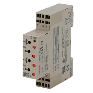 Omron H3DS Series DIN Rail Timer 2-Contact SPDT 24-48 V DC 230 V AC 24 V AC 0.1 s to 12 h Multifunction H3DS