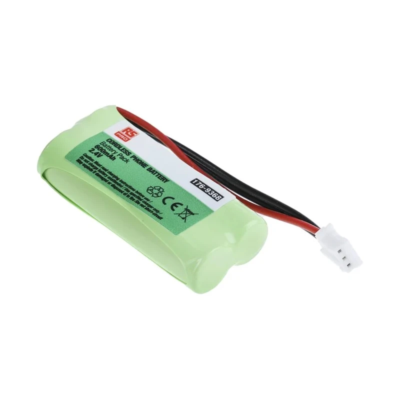 RS PRO 2.4 V Nickel Metal Hydride Rechargeable Battery Pack 600mAh 2 Cells Lead Terminal 176-9368