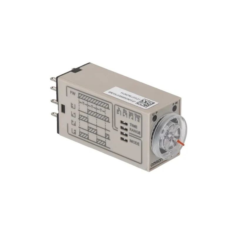 Omron DIN Rail Multifunction Timer Relay 2-Contact DPDT 12 V dc 0.1 s to 10 min H3YN