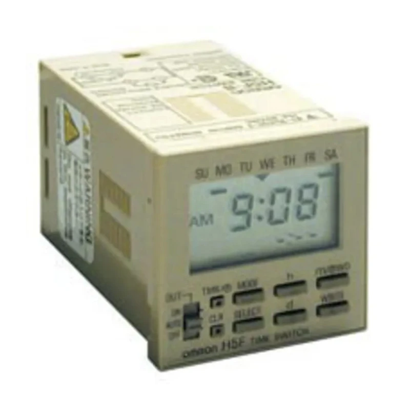 Omron Panel Timer Relay 1-Contact SPST Switch 12 V DC, 100/240 V AC, 15A Contact Current, 24 h to 7 Days Range ON/OFF H5F-B