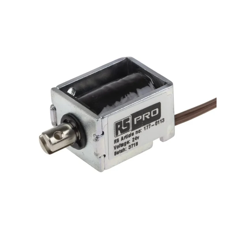 RS PRO Pull Action DC D-Frame Linear Solenoid 26 mm Length, 16 mm Width, 20 mm Depth 177-0113